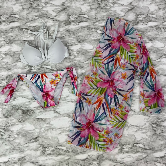 SHEIN Other - Three Piece Floral Swim Set
